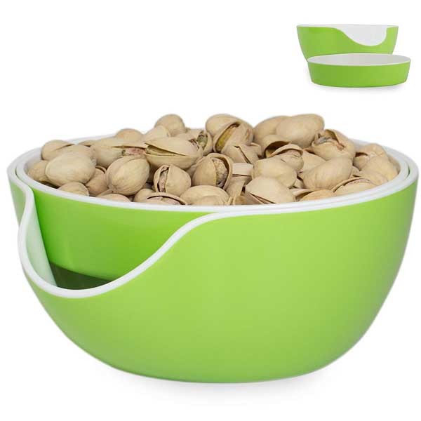 Anya Double Dish Nut Bowl Melamine