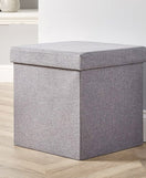 Foldable Storage Box Organizer With Stool