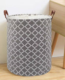 Folding Fabric Laundry Basket Design-Quatrefoil