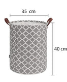 Folding Fabric Laundry Basket Design-Quatrefoil