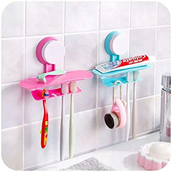 Wall Mounted Brush & Toothpaste Holder