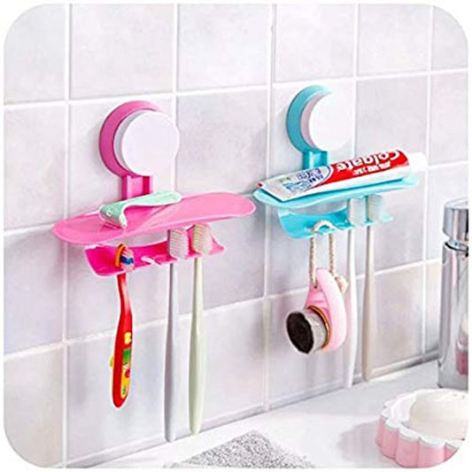 Wall Mounted Brush & Toothpaste Holder