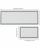 Kitchen Floor Mat, Non-slip Set Of 2 Pcs - Striped Or Linear Pattern.