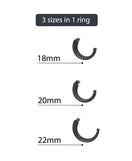 Smart Digital Tasbih Zikr Ring Rechargeable LED Prayer Counter Ring