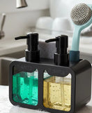4 in 1 Manual Press Liquid Dish & Hand Soap Dispenser