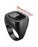 Diamond LED Rechargeable Zikr Ring Islamic Digital Tasbeeh Ring