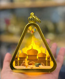 LED Metal Ramadan Lantern Decorative Islamic Festival Light