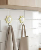 2 Pcs Sunflower Hooks Self Adhesive Decorative Wall Hooks