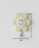 2 Pcs Sunflower Hooks Self Adhesive Decorative Wall Hooks