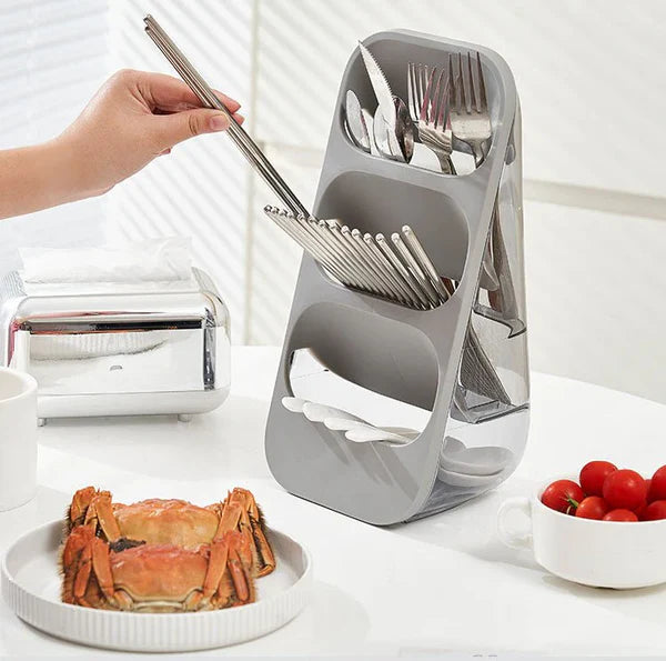 3 Layer Cutlery Stand Multi Tier Kitchen Organizer