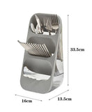 3 Layer Cutlery Stand Multi Tier Kitchen Organizer