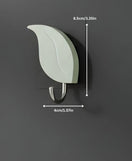 2 Pcs Leaf Hooks Self Adhesive Decorative Wall Hooks