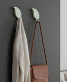 2 Pcs Leaf Hooks Self Adhesive Decorative Wall Hooks