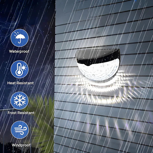 Solar Waterproof Outdoor LED Light  Pack of 2