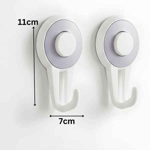 2 Pcs Suction Hooks Self Adhesive Heavy Duty Wall Hooks