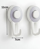 2 Pcs Suction Hooks Self Adhesive Heavy Duty Wall Hooks