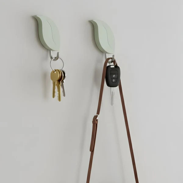 2 Pcs Leaf Hooks Self Adhesive Decorative Wall Hooks