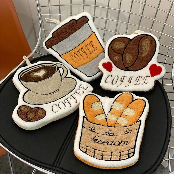 Cartoon Pattern Hand Cloth Towel Soft Absorbent Hanging Hand Towel