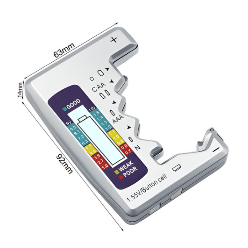 Digital Battery Tester Portable Universal Battery Checker for All Batteries