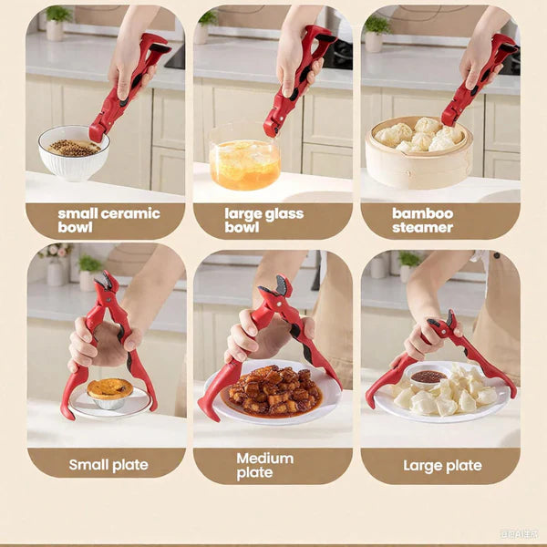 3 in 1 Hot Plate Gripper Multi Angle Anti Scald Bowl Holder