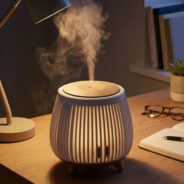 Nordic Wood Style Aroma Diffuser Ultrasonic Essential Oil Humidifier