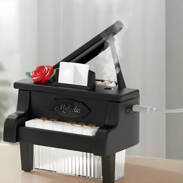 Piano Style Aroma Diffuser Ultrasonic Mist Humidifier With LED Light