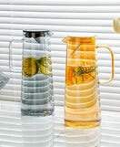 Glass Water Jug 1800ML Premium Transparent Drinking Pitcher