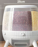 6KG Rotating Cereal Dispenser Multi Grain Storage Container