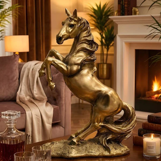 Royal Majesty Horse Sculpture Luxury Decorative Showpiece