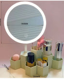 LED Makeup Mirror With Makeup Organizer Premium Product