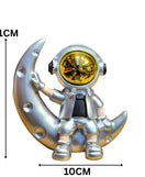 Astronaut Moon Sitting Showpiece Decorative Space Theme Figurine