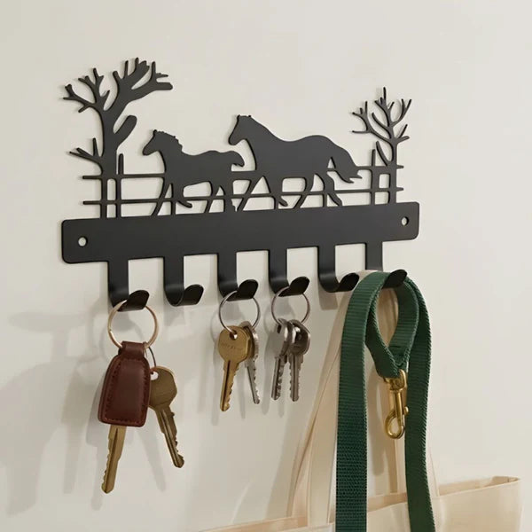 Multi Hook Wall Mounted Key Holder