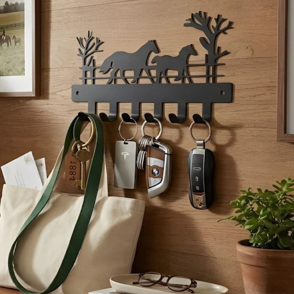 Multi Hook Wall Mounted Key Holder