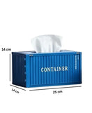 Cargo Container Design Tissue Box Organizer