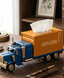 Vintage Cargo Truck Design Tissue Box Organizer