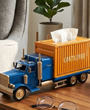 Vintage Cargo Truck Design Tissue Box Organizer