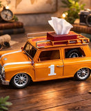 Orange Adventure Tissue Car Box Organizer