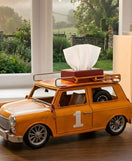 Orange Adventure Tissue Car Box Organizer