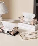 Transparent Acrylic Tissue Storage Box Adjustable Tissue Holder Organizer
