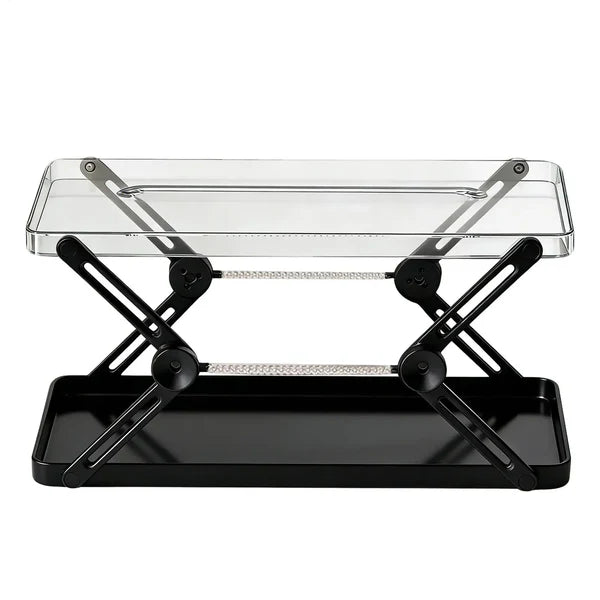 Transparent Acrylic Tissue Storage Box Adjustable Tissue Holder Organizer