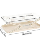 Transparent Acrylic Tissue Storage Box Adjustable Tissue Holder Organizer