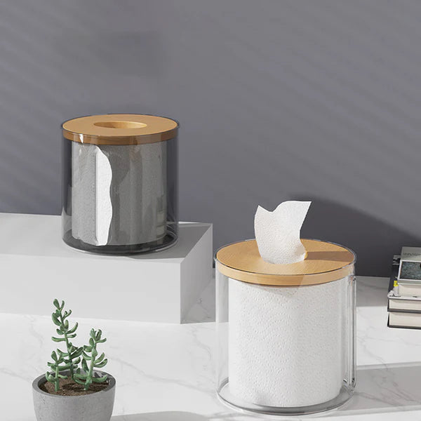Transparent Acrylic Tissue Holder Modern Tabletop Tissue Box
