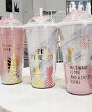 Reusable Double Wall Cups Leakproof Insulated Drinkware