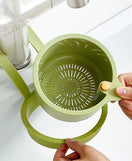 2 in 1 Sink Drain Basket Faucet Hanging Filter Bag