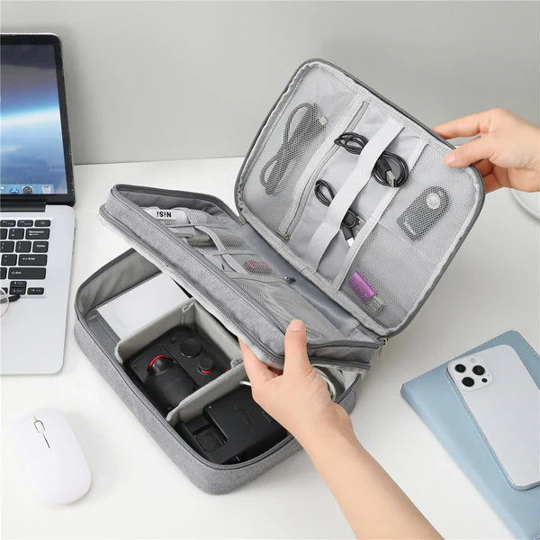 3 Layer Portable Waterproof Accessories Organizer Storage Bag
