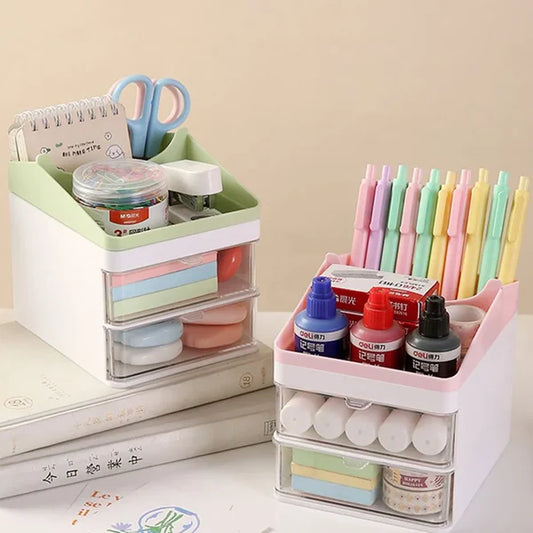 Cosmetic Desktop Storage Box Makeup & Skincare Organizer