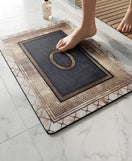 Imperial Gold Medallion Nappa Leather Bath Mat