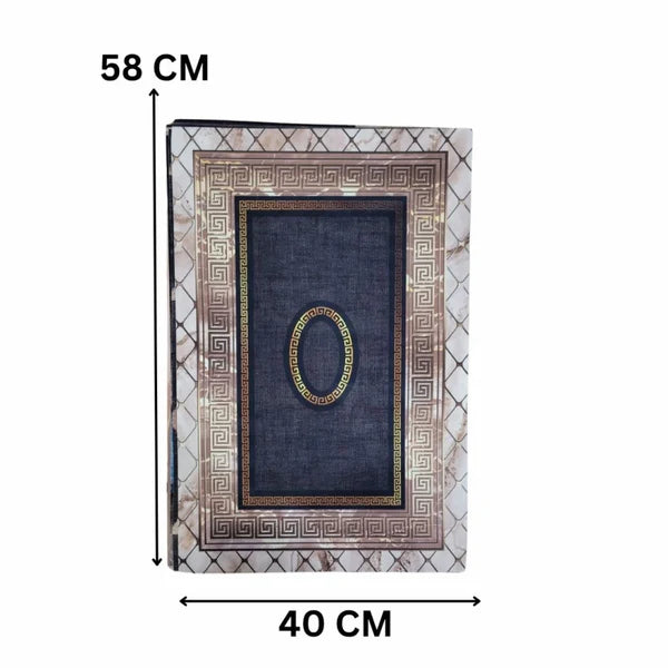 Imperial Gold Medallion Nappa Leather Bath Mat