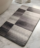 Urban Linear Slate Nappa Leather Bath Mat