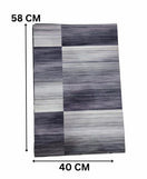 Urban Linear Slate Nappa Leather Bath Mat